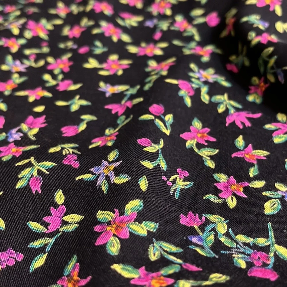 Liz Claiborne Black Floral Midi Skirt - Picture 10 of 10